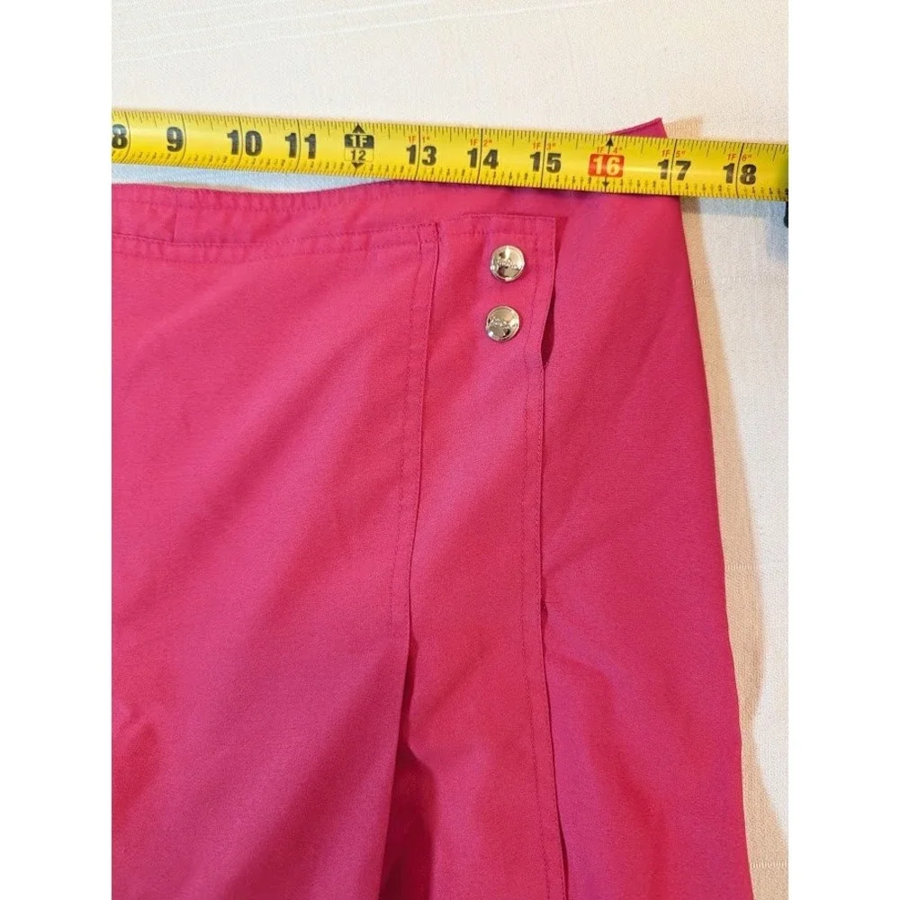 IZOD Golf Skort Womens 12 Hot Pink Pleated Front‎ Pockets Golfing